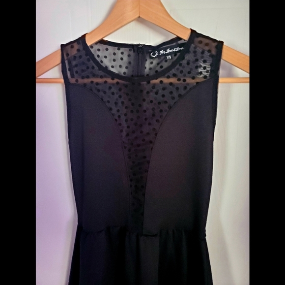 For Love and Lemons black polka dot mini dress - Picture 3 of 5